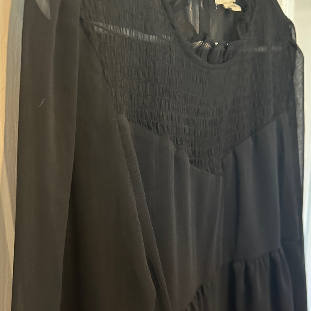 Griege Sheer Ruffle Blouse - Picture 4 of 8
